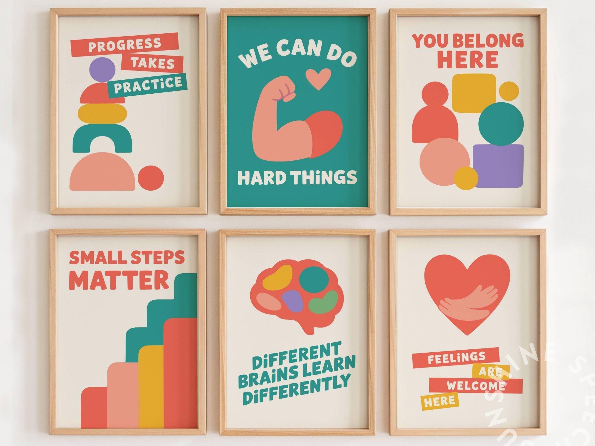 Growth Mindset Classroom Poster Set | SEL Printable Decor | School ...