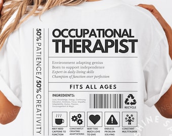 Occupational Therapist Comfort Colors 1717 T-Shirt | Gift for OTs