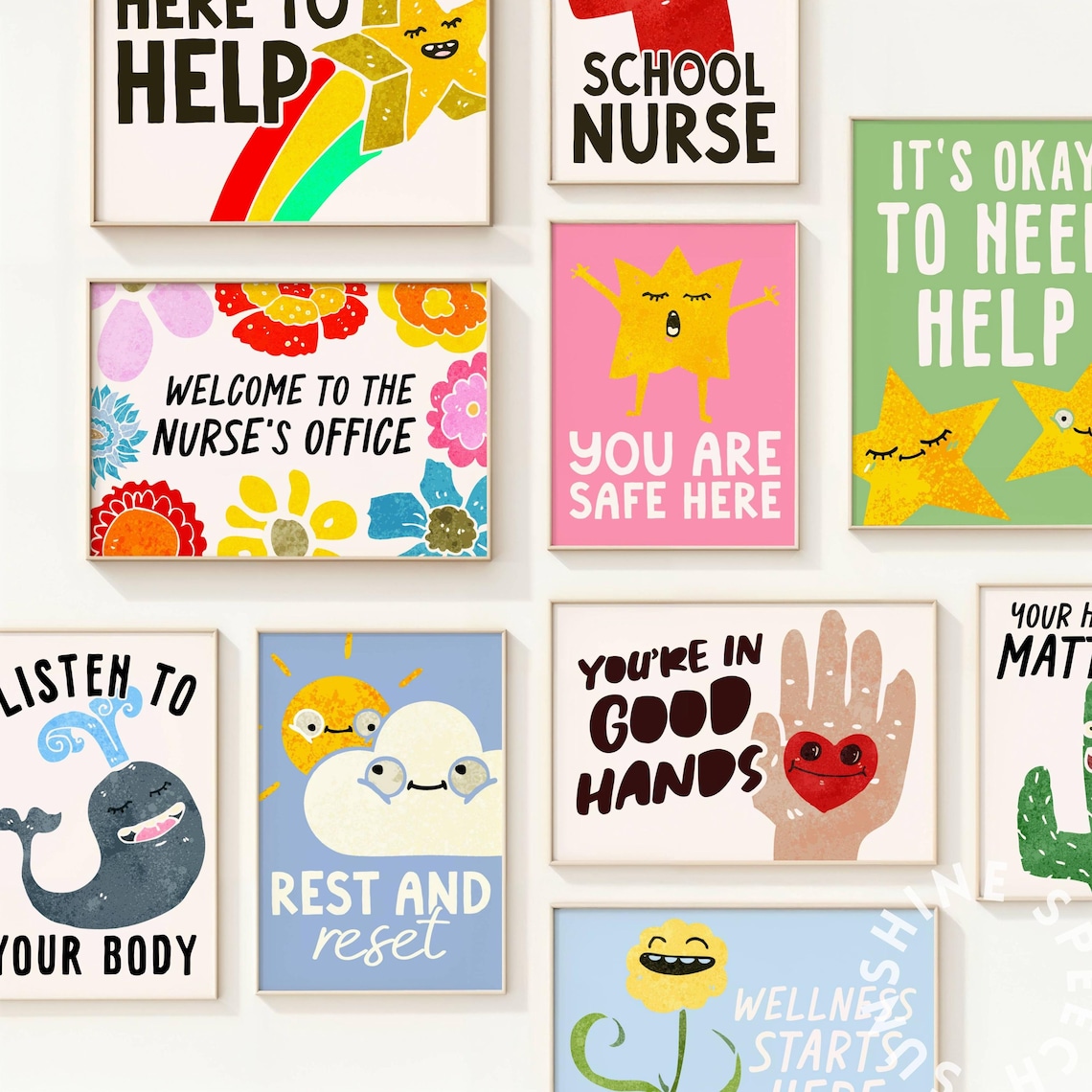 School Nurse Office Posters | School Health Room Decor | Digital ...