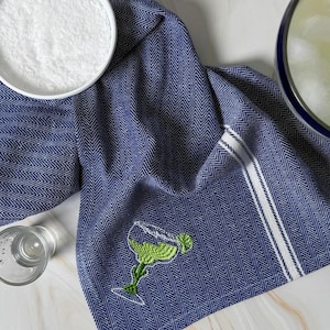 Summer Home Bar Towel Stock The Bar Party Gift Idea Personalized Bar Cart Accessories Cute Cinco De Mayo Margarita Party Embroidered