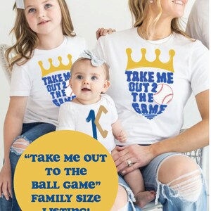 Take Me Out To The Ball Game T-Shirt. Family Sizes Take Me Out To The Ball Game T-Shirt. Family Sizes
