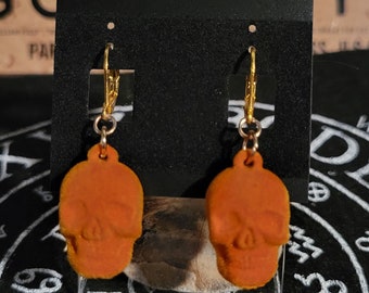 Velvet Skull earrings