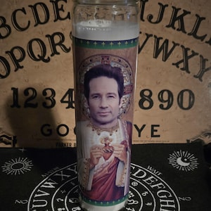 Fox Mulder prayer candle