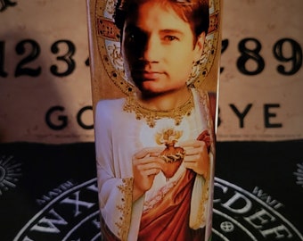 Fox Mulder X-files prayer candle
