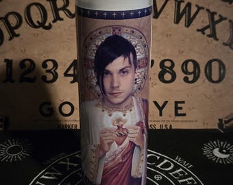 Frank Iero prayer candle