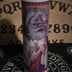 Santa prayer candle