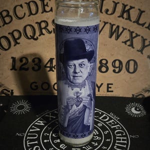 Aleister Crowley prayer candle