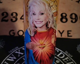 Dolly Parton prayer candle