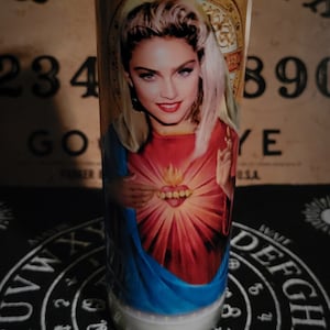 Madonna prayer candle
