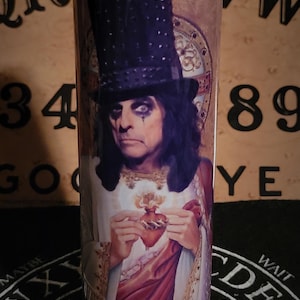 Alice Cooper mit Hut Gebetskerze