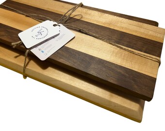 Cutting Boards 2 Piece Set, Maple and Black Walnut