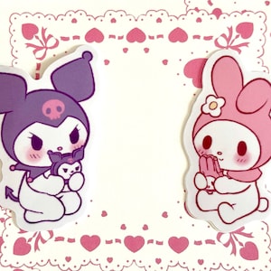 Matching Kuro + Melo Vinyl Stickers | 2&#39;&#39; Vinyl Stickers