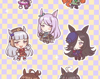 Uma Musume Pretty Derby Sticker Sheet | Handmade Vinyl Decals