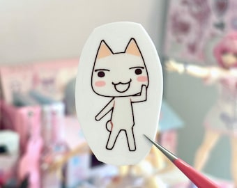 Toro Cat Die Cut Glossy Vinyl Sticker