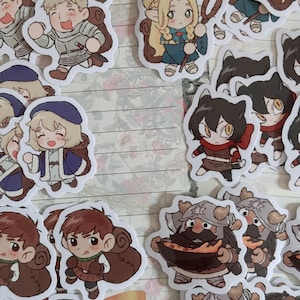 Dungeon Meshi Stickers | Mini Dungeon Meshi 1.5&quot; Vinyl Stickers
