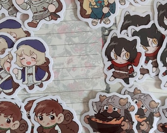 Dungeon Meshi Stickers | Mini Dungeon Meshi 1.5&quot; Vinyl Stickers