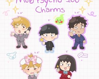 MP100 Charms | Mob Psychics Epoxy Keychains