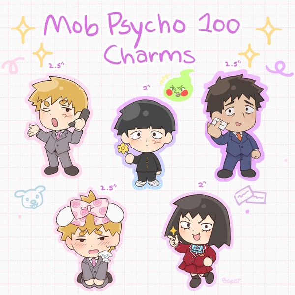 MP100 Charms | Mob Psychics Epoxy Keychains