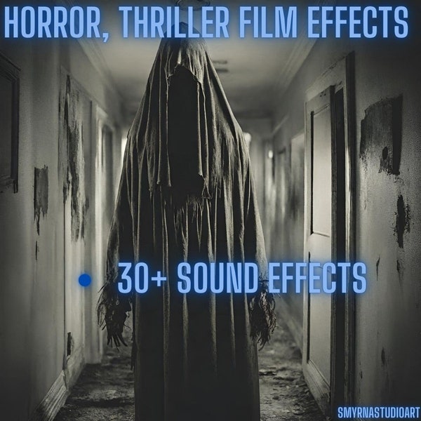 Más de 30 efectos de sonido de películas de terror, suspenso, transmisiones y tráilers