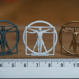Miniatur Da Vinci Statue, Puppenhaus Dekoration Vitruvianischen Mann