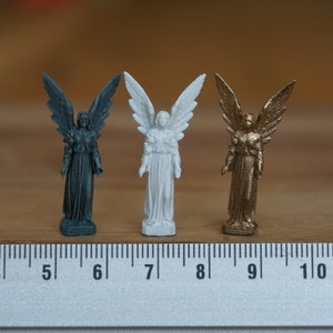 Miniature Angel Statue, Dollhouse Decoration Female