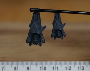 Miniatuur Bat, miniatuurformaat op schaal 1:12 voor horrordiorama, poppenhuis, kunst en ambachten