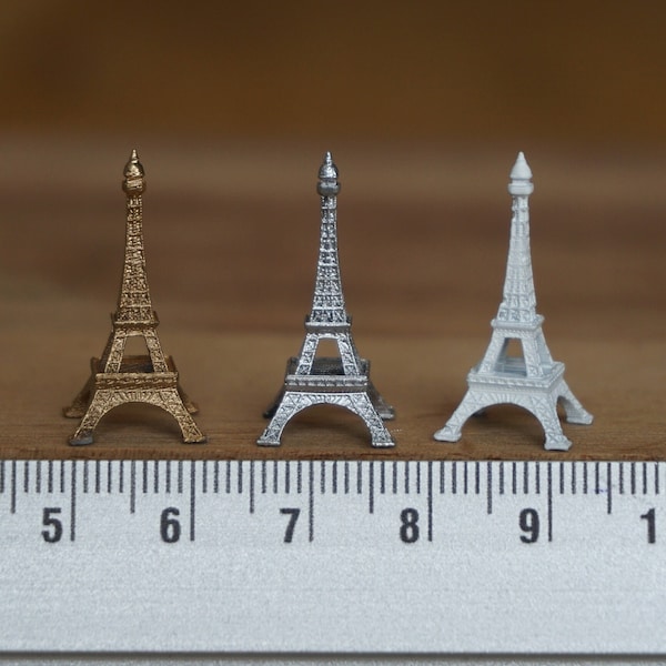Miniature Eiffel Tower Statue, Dollhouse Decoration Landmark