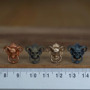 Miniatur Dämon Türklingel, Dekoration, Puppenhaus Dekoration Satan Türklopfer