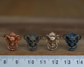 Miniature Demon Doorknob, Dollhouse Decoration Satan doorknocker