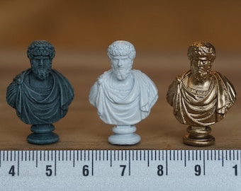 Miniature Male Bust, Dollhouse Decoration Greek Statue