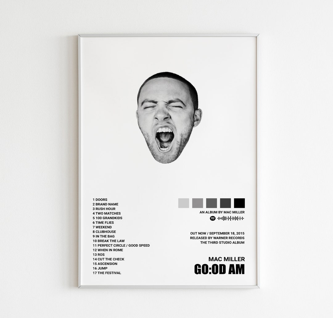 Mac Miller Posters / GOOD AM Poster / Album Poster Gift / Etsy