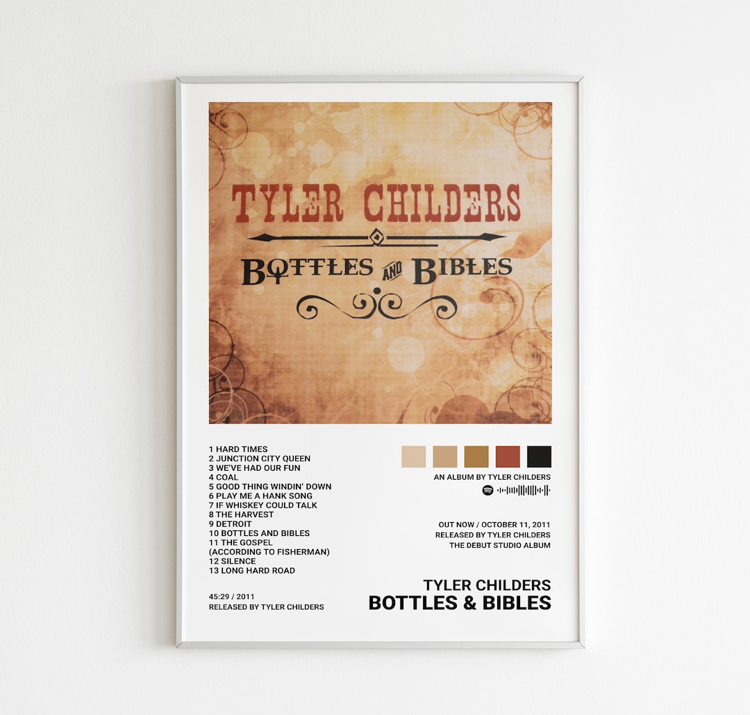 Tyler Childers Bottles and Bibles Poster / Album Cover Etsy