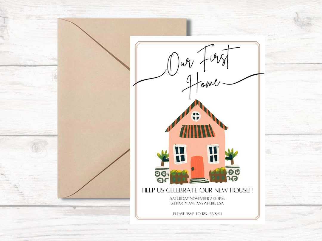 Housewarming Party Invitation New Home Party Invitation Etsy