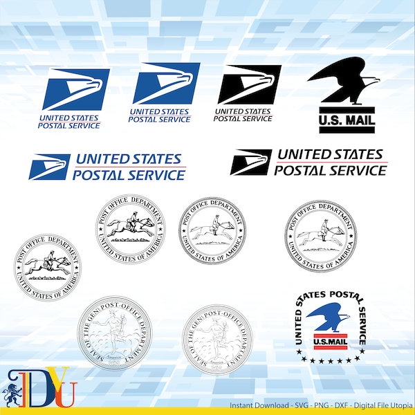 Postal service svg, usps svg, usps eagle, us mail, usps cut file, uspc cricut, post office, postman, mail office