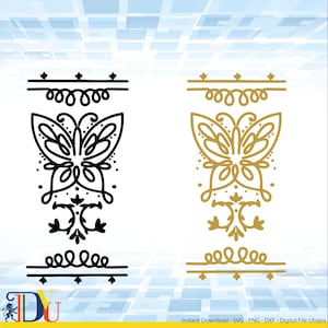 Encanto Candle Muster handgezeichnete Aufkleber-Dateien, zwei Farben Encanto Candle-Clipart-Dateien für Cricut, svg, png, dxf, jpg, pdf, eps