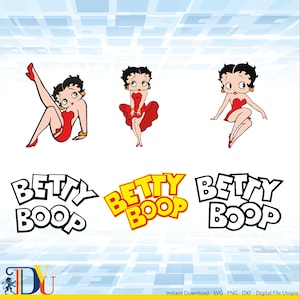 Betty boop svg, betty svg, betty boop cut file, betty boop cricut, betty boot easy cut, betty boop kiss, woman power, girl power, silhouette