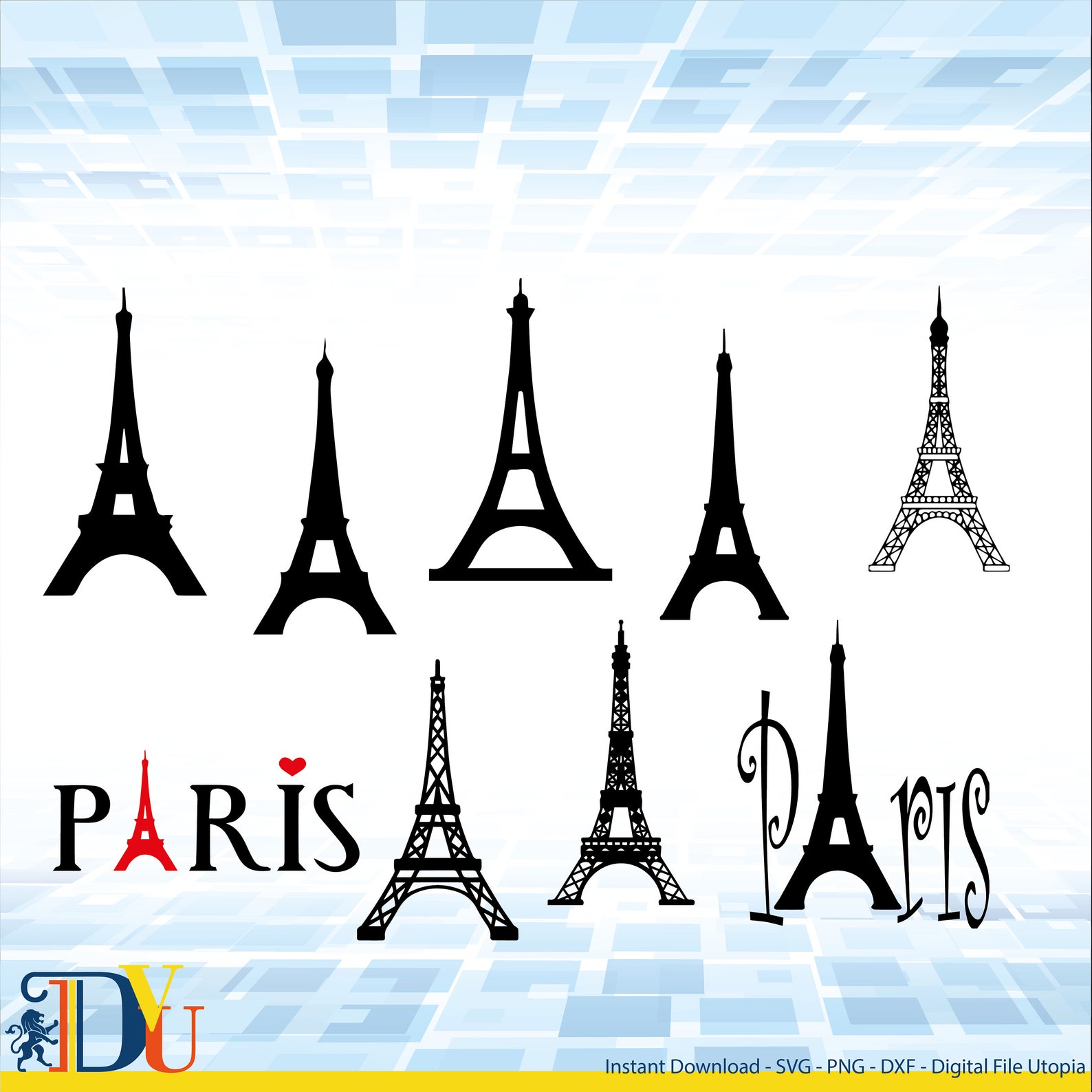Eiffel Tower SVG Paris SVG Landmark SVG Travel Svg Eiffel - Etsy