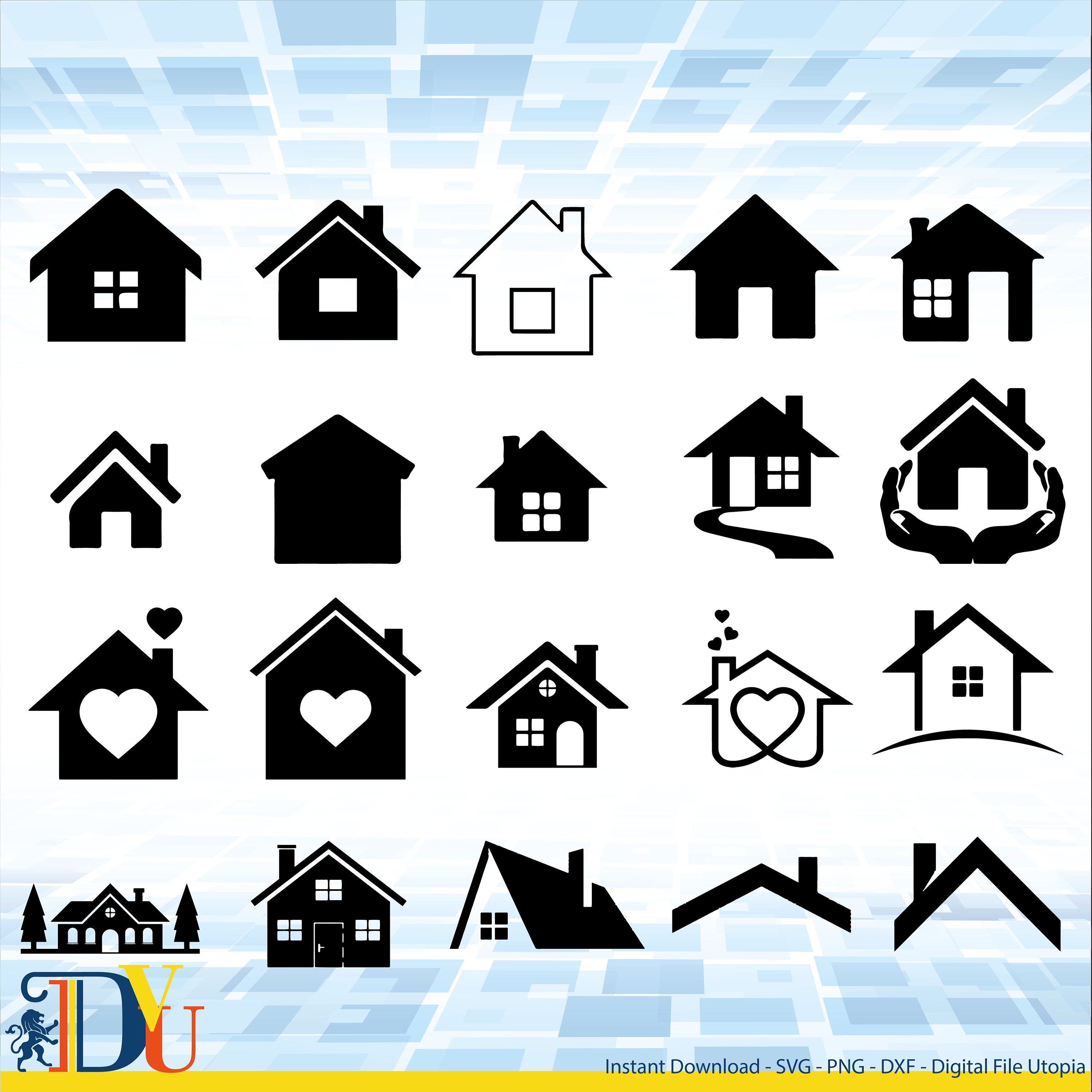 House Svg| House Clipart| House Png| House Vector| House Clip Art ...