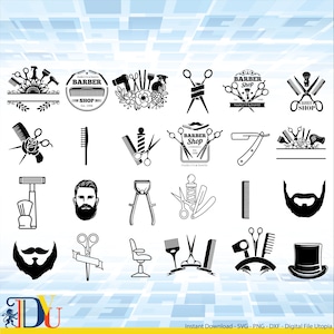 Hairdresser Svg Bundle, Equipment Svg Bundle, Cut Files, Hairdresser Tools Svg, Hairdresser Vector Files, SVG, Png, Clipart, Clip Art