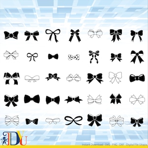 Pacchetto SVG fiocco di nastro, nastro SVG, fiocco in formato SVG, presente in formato Svg, farfallino in formato SVG, Png, file in formato Svg per Cricut, Silhouette, presente fiocco in formato SVG, Cricut