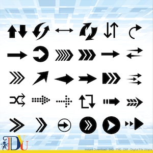 Pijlen SVG bundel, pijlen SVG, pijl tekenen Svg bundel, pijl-rechts SVG, pijl-links SVG, handgetekende hart SVG, gesneden bestanden Cricut, silhouet