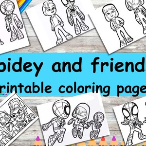 coloring pages Spidey and friends,Marvelous Adventures, Spider-Man and His Amazing Friends Coloring Pages, spidey and friends coloring