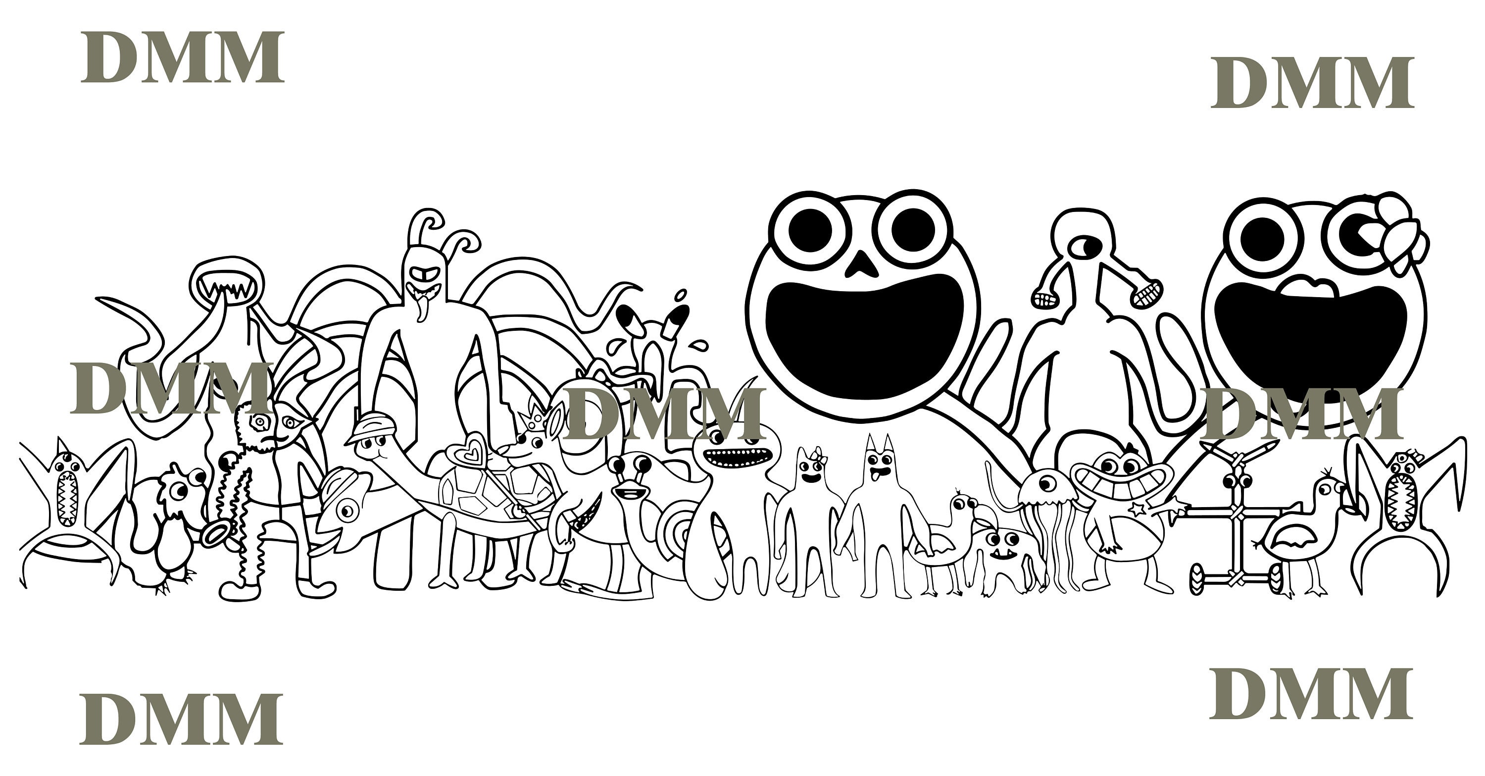 Garten Of Banban New Coloring Pages / How to Color All Monsters from the  Game Garten Of Banban 5 