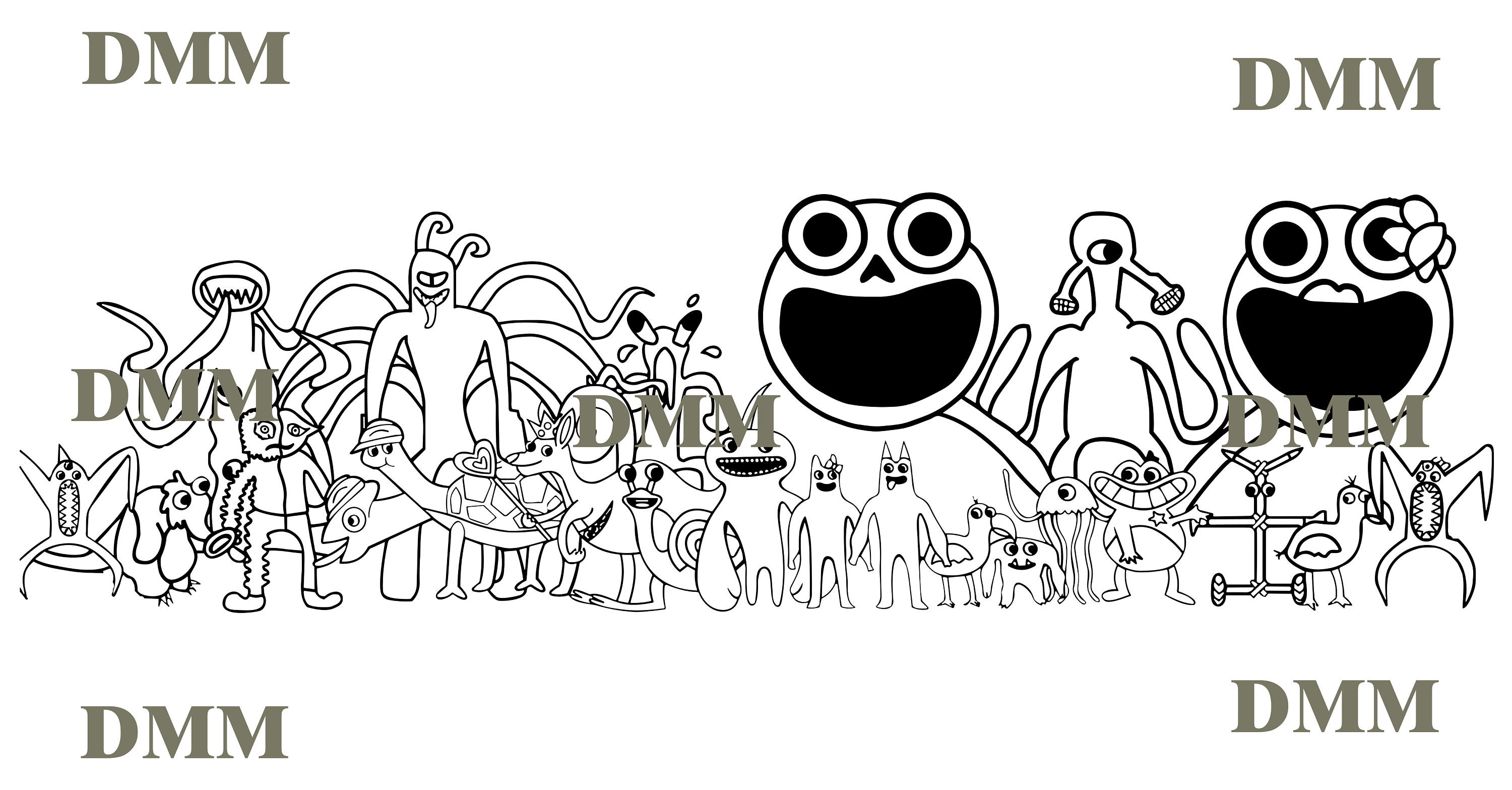 Garden of Banban Coloring Page PNG - Free Printable Coloring Pages