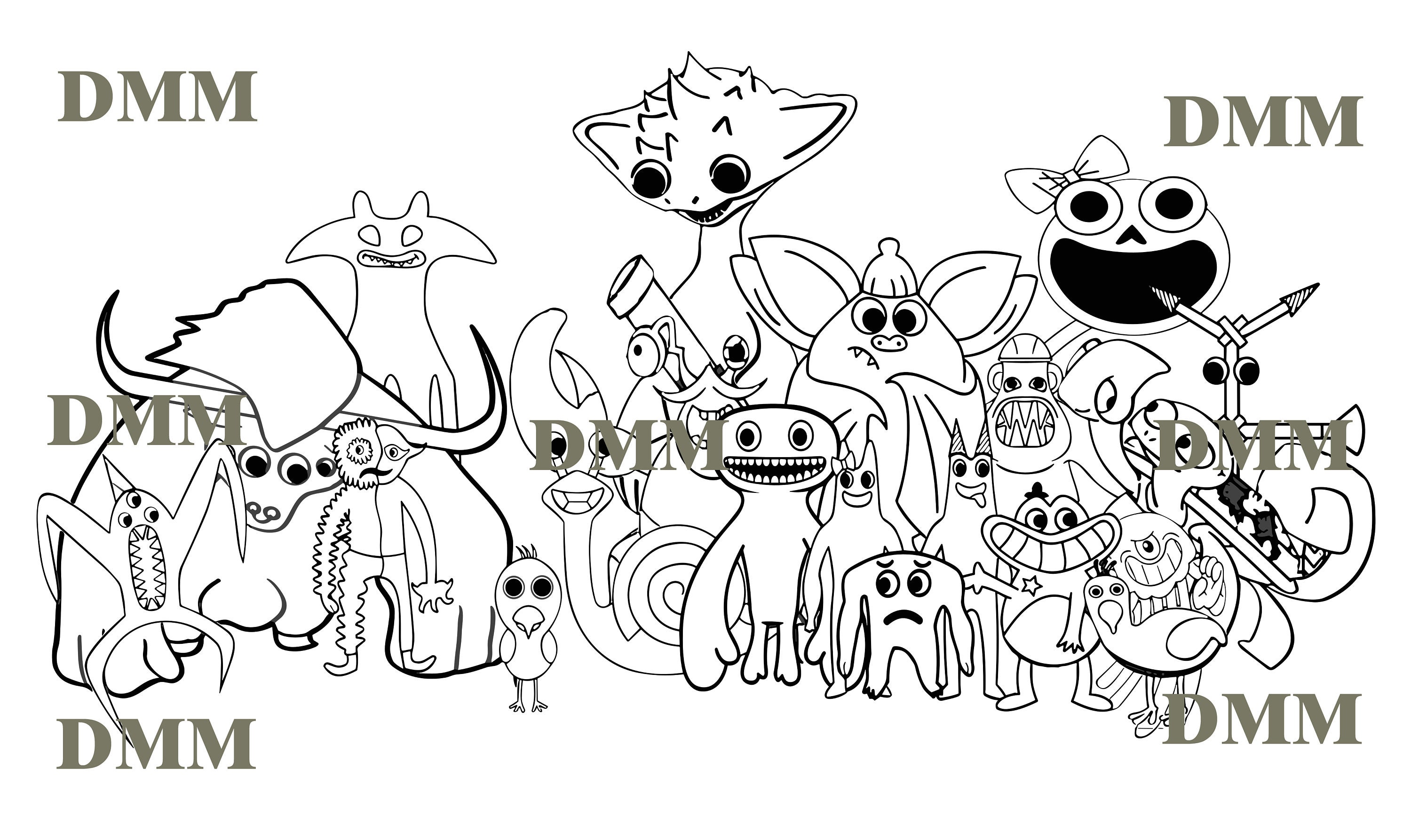 Free Download Garten Of Ban Ban Coloring Page en 2023