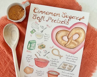 Cinnamon Sugar Soft Pretzel Recipe Illustration A4