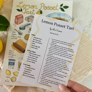 Lemon Posset Tart Recipe Illustration A4 image 3