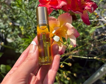 Aceite de unción de mirra e incienso para la oración y la unción del hogar / Aceite de oliva, incienso, mirra, jojoba, canela, semilla de uva y aceite de rosa