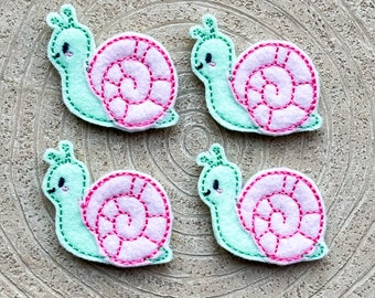 Caracoles de fieltro