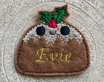 Gepersonaliseerde kerstpuddingvilt